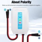 SOLPERK 12V 8A Waterproof Solar Charge Controller, Upgraded Solar Panel Controller, PWM Solar Battery Regulator with LED Display for 12V Batteries