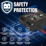 SOLPERK 10A 12V MPPT Solar Charge Controller, Waterproof Intelligent Portable IP67 Solar Panel Controller for AGM, Gel, Flooded and Lithium Battery