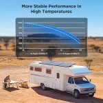 ZOUPW N-Type 16BB 100 Watt Solar Panel,Gifts for Men,Solar Panel 100W 12V,25% High Efficiency Monocrystalline PV Module IP68 Waterproof for RV Marine Rooftop Power Station Off-Grid Systems (1PCS)