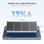 ZOUPW 50 Watt Solar Panel for12 Volt, N-Type 16BB 50w Solar Panels 25% High-Efficiency Monocrystalline,IP68 Waterproof 50w Solar Panel for Home,RV, Camping, Marine, Rooftop, Off-Grid (Sliver)