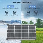 ZOUPW 50 Watt Solar Panel for12 Volt, N-Type 16BB 50w Solar Panels 25% High-Efficiency Monocrystalline,IP68 Waterproof 50w Solar Panel for Home,RV, Camping, Marine, Rooftop, Off-Grid (Sliver)