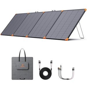 ZOUPW N-Type 16BB 450 Watt Portable Solar Panel,Power Outage Essentials, 38V Foldable Solar Panel for Power Station, 25% High Efficiency IP68 Waterproof 4 Kickstands for RV Camping Hurricane Blackout