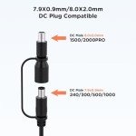 ZOUPW DC7909 to DC8020 Adapter,Fit for 100W/200W Portable Solar Panel,Compatible with Jackery Explorer 1000 Pro/1000 Plus/1500 Pro/2000 Pro/2000 Plus/3000 Pro/1000 v2