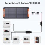 ZOUPW DC7909 to DC8020 Adapter,Fit for 100W/200W Portable Solar Panel,Compatible with Jackery Explorer 1000 Pro/1000 Plus/1500 Pro/2000 Pro/2000 Plus/3000 Pro/1000 v2