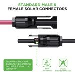 ZOUPW Solar Extension Cable,10 Ft Solar to Anderson/XT60/DC7909/DC5521 Adapter Solar Connector for Solar Panel to Ecoflow River & Delta Series Power Station