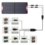 ZOUPW Solar Extension Cable,10 Ft Solar to Anderson/XT60/DC7909/DC5521 Adapter Solar Connector for Solar Panel to Ecoflow River & Delta Series Power Station