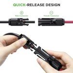 ZOUPW Solar Extension Cable,10 Ft Solar to Anderson/XT60/DC7909/DC5521 Adapter Solar Connector for Solar Panel to Ecoflow River & Delta Series Power Station