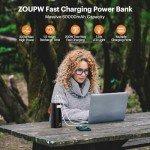 ZOUPW 60000mAh Power Bank,200W Portable Charger with 2 Fast Charging USB-C &2 USB-A Output,Compatible with iPhone 15/14 Series Airpods Laptop Drone for Home Backup Travel Camping Essentials