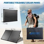 ACOPOWER 100W Portable Solar Panel Kit (Expansion 100W) Black