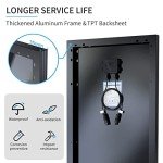 ACOPOWER 100w 12v Monocrystalline Solar Panel Module with Connector (Panel Only, Compact Design)