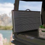 ACOPOWER 200W Mono Lightweight Portable Solar Panel Kit, 200 Watt Solar Suitcase, Waterproof 20A 12V LCD Charge Controller for Camping , RV, Black