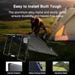 ACOPOWER 200W Mono Lightweight Portable Solar Panel Kit, 200 Watt Solar Suitcase, Waterproof 20A 12V LCD Charge Controller for Camping , RV, Black