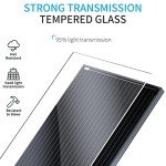 ACOPOWER 200 watt Solar Panels,High Efficiency Black PV Module Power 200W Mono RV Solar Panel for 12 Volt System,RV Marine Boat Cabin and Other Off Grid System