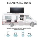 ACOPOWER 200 watt Solar Panels,High Efficiency Black PV Module Power 200W Mono RV Solar Panel for 12 Volt System,RV Marine Boat Cabin and Other Off Grid System