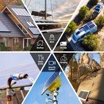 ACOPOWER 200 watt Solar Panels,High Efficiency Black PV Module Power 200W Mono RV Solar Panel for 12 Volt System,RV Marine Boat Cabin and Other Off Grid System