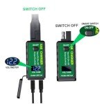 ACOPOWER 4.8A USB Charger Solar Panel Battery to USB Adapter with Voltmeter & ON/Off Switch Charger Phone Tablet GPS Camera,3 Install Options Waterproof