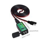 ACOPOWER 4.8A USB Charger Solar Panel Battery to USB Adapter with Voltmeter & ON/Off Switch Charger Phone Tablet GPS Camera,3 Install Options Waterproof