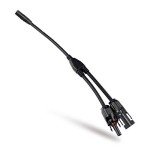 ACOPOWER HY-AS-FD8MM DC 8mm Female to Solar Connector Adapter, Black