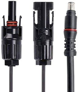 ACOPOWER HY-AS-MD8MM Connector Solar to Male 8mm Adapter, Black