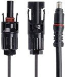 ACOPOWER HY-AS-MD8MM Connector Solar to Male 8mm Adapter, Black