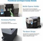 ACOPOWER&LiONCooler Pro PX40 Portable Car Freezer, 42Qt Solar Battery Cooler with APP Control and Strong Compressor, -4℉-68℉ 12V Refrigerator for Outdoor, Backyard, RV, Boat