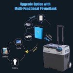 ACOPOWER&LiONCooler Pro PX40 Portable Car Freezer, 42Qt Solar Battery Cooler with APP Control and Strong Compressor, -4℉-68℉ 12V Refrigerator for Outdoor, Backyard, RV, Boat