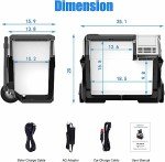 ACOPOWER&LiONCooler Pro PX40 Portable Car Freezer, 42Qt Solar Battery Cooler with APP Control and Strong Compressor, -4℉-68℉ 12V Refrigerator for Outdoor, Backyard, RV, Boat