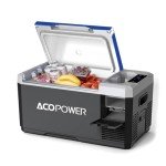 ACOPOWER LiON Mini Car Fridge Freezer 19 Quarts, Battery Not Included