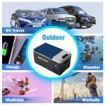 ACOPOWER&LiONCooler Mini VX18 Car Freezer, 19Qt Solar Power Refrigerator with APP Control, -4℉~68℉ Portable Fridge, 12V Cooler for Camping, Picnic, Fishing, Hiking