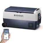 BODEGACOOLER 12 Volt Car Refrigerator,38 Quart Portable Truck Freezer,Electric Cooler Bluetooth Control,(36) -4℉-68℉ RV Refrigerator 12/24V DC and 100-240V AC for Travel,Camping,Road Trips,Van,Home