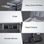 BODEGACOOLER 12 Volt Car Refrigerator,80 Quarts Portable Fridge,75L RV Freezer Single Zone,WiFi APP Control,-4℉-68℉ Car Cooler,12/24V DC & 100-240V AC for Travel, Camping,Outdoor,Truck,SUV