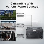 BODEGACOOLER 12 Volt Car Refrigerator,80 Quarts Portable Fridge,75L RV Freezer Single Zone,WiFi APP Control,-4℉-68℉ Car Cooler,12/24V DC & 100-240V AC for Travel, Camping,Outdoor,Truck,SUV