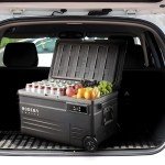 BODEGACOOLER 12 Volt Car Refrigerator,80 Quarts Portable Fridge,75L RV Freezer Single Zone,WiFi APP Control,-4℉-68℉ Car Cooler,12/24V DC & 100-240V AC for Travel, Camping,Outdoor,Truck,SUV