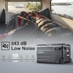 BODEGACOOLER 12 Volt Car Refrigerator,80 Quarts Portable Fridge,75L RV Freezer Single Zone,WiFi APP Control,-4℉-68℉ Car Cooler,12/24V DC & 100-240V AC for Travel, Camping,Outdoor,Truck,SUV