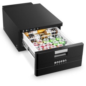 BODEGACOOLER 12 Volt Drawer Refrigerator, 33Quart(31L) RV Fridge Freezer APP Control, Portable Refrigerator (-4℉-68℉), Car Cooler for Travel,Camping, Road Trips Tailgating, Truck, Van, SUV 12/24V DC