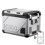ICECO APL55 Dual Zone Portable Refrigerator Bluetooth Controlled, 55 Liter 12v refrigerator with SECOP Compressor, DC 12/24V, AC 110-240V, for Truck, Car and Home, -4℉~68℉(Silver)