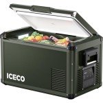 ICECO VL35 ProS 12V Refrigerator, Portable Fridge Freezer with SECOP Compressor, 35L Car Fridge Powered by AC/DC, 0℉-50℉, Electric Cooler for Car, Camping, Home, Travel [Olive Green Edition]