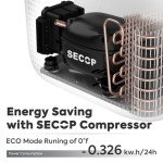 ICECO GO20 Dual Zone Car Refrigerator, 21 Quart Portable Car Freezer with Secop Compressor, APP Control, 0℉～50℉, DC 12/24V, AC 110/240V, 12 Volt Refrigerator For Car,Trip (GO20 White+Battery)