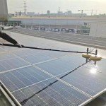 Mxmoonfree 24.5ft Solar Panel Cleaning Tool, Solar Panel Cleaning Brush and Pole Water Fed Pole Kit, Double Head Automatic Window Glass Washing Equipment, 110V-240V City Power Supply (24.5ft)