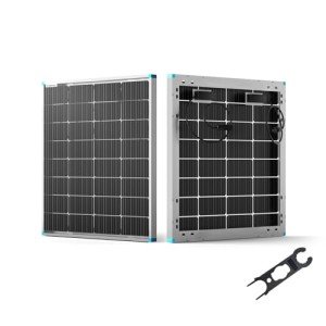 Renogy Bifacial 115 Watt 12 Volt Solar Panel Monocrystalline Rigid High-Efficiency PV Module Power Charger for RV Marine Rooftop Farm Battery and Other Off-Grid Applications