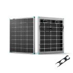 Renogy Bifacial 115 Watt 12 Volt Solar Panel Monocrystalline Rigid High-Efficiency PV Module Power Charger for RV Marine Rooftop Farm Battery and Other Off-Grid Applications