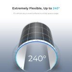 Renogy Flexible Solar Panel 100 Watt, 240° Ultra Flexible 100W Solar Panel 12 Volt for Marine RV Cabin Van Car Uneven Surfaces Off-Grid Essentials