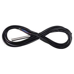 Renogy Battery Temperature Sensor Solar Panel for New Edition Voyager Charge Controllers, Black