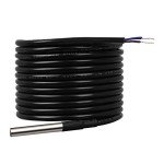 Renogy Battery Temperature Sensor Solar Panel for New Edition Voyager Charge Controllers, Black