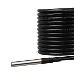 Renogy Battery Temperature Sensor Solar Panel for New Edition Voyager Charge Controllers, Black