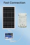 ECO-WORTHY Power Box for Solar Tracker System IP65 Waterproof: 10W Monocrystalline Solar Panel + 6AH 12V LiFePO4 Battery with 3000+ Cycles and BMS Protection Plug and Play for Garden and Outdoor
