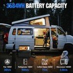 [PRO] ECO-WORTHY 3.58KWH 800W Solar Panel Kit For Home Off Grid Complete System : 4PCS Bifacial 195w Solar Panels + 1PC 2000w Solar Inverter + 1PC 60A MPPT Controller + 1PC 12.8V 280AH Lithium Battery