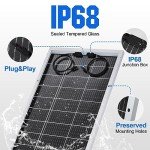 [PRO] ECO-WORTHY 3.58KWH 800W Solar Panel Kit For Home Off Grid Complete System : 4PCS Bifacial 195w Solar Panels + 1PC 2000w Solar Inverter + 1PC 60A MPPT Controller + 1PC 12.8V 280AH Lithium Battery
