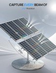 ECO-WORTHY Solar Panel Dual Axis Tracking System (Expanded Version Increase 40% Power) with Tracker Controller,for 10PCS 100W/8PCS 200W/4PCS 400W,High Stability, Multi-Angle Adjustment, for Yard/Farm
