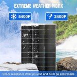 ECO-WORTHY 600W Solar Wind Power Kit: 2X 100W Mono Solar Panel + 1x 400W Wind Turbine Generator for Home/RV/Boat/Farm/Street Light and Off-Grid Appliances